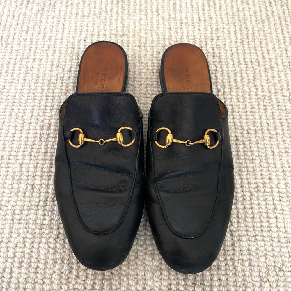 Gucci Princetown Leather Slipper Mules